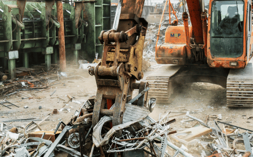 MGP Scrap Crane at Scrap Yard located in Kampung Jawa